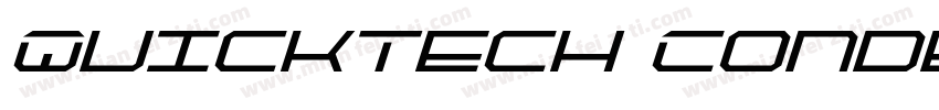 QuickTech Condensed Italic字体转换